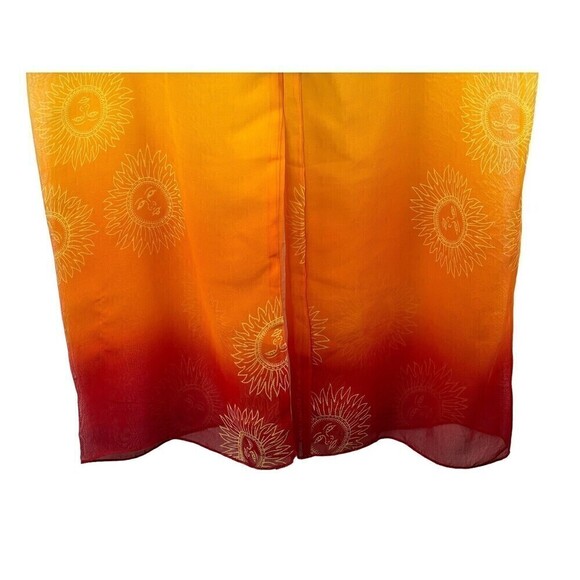 Indian tropical Fashion 2 Piece Swimsuit Coverup Top Pant Size Medium *FLAW* - Picture 12 of 16